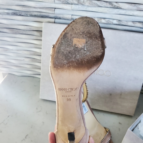 Jimmy Choo Rhinestone Detail Strappy Sandal - Picture 3 of 8